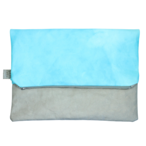 Elm Clutch | Electric Blue & Stone Grey