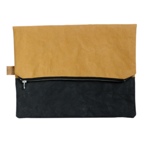 Elm Clutch | Tan & Black